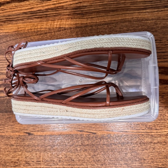 Nine West Women's Candid Strappy Tie-Up Espadrille Sandals, size 9.5 - Picture 11 of 13